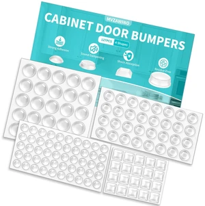 Cabinet Bumpers Clear, 127Pcs 4 Shapes, Self Adhesive Silicone Pads | Sound Dampening, Anti-Slam Pads, Ideal for Cabinets, Doors, Drawers, Cutting Boards, Furniture & Wall Protection Cabinet Bumpers Clear, 127Pcs 4 Shapes, Self Adhesive Silicone Pads | Sound Dampening, Anti-Slam Pads, Ideal for Cabinets, Doors, Drawers, Cutting Boards, Furniture & Wall Protection