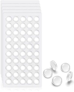 ® 240PCS Clear Cabinet Door Bumpers, Self Adhesive Rubber Pads | 3/8" Diameter Clear Rubber Bumper Dots Help Cushion Contact & Reduce Closing Noise for Cabinets, Drawers, Furniture & Frames ® 240PCS Clear Cabinet Door Bumpers, Self Adhesive Rubber Pads | 3/8" Diameter Clear Rubber Bumper Dots Help Cushion Contact & Reduce Closing Noise for Cabinets, Drawers, Furniture & Frames
