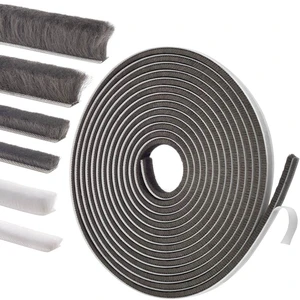 Self-Adhesive Weather Stripping Seal for Doors & Windows Soundproof Insulation Gap Filler for Sliding, Exterior, Front, and Jamb Frames 0.2" x 0.35" x 16.5 ft, Gray Self-Adhesive Weather Stripping Seal for Doors & Windows Soundproof Insulation Gap Filler for Sliding, Exterior, Front, and Jamb Frames 0.2" x 0.35" x 16.5 ft, Gray
