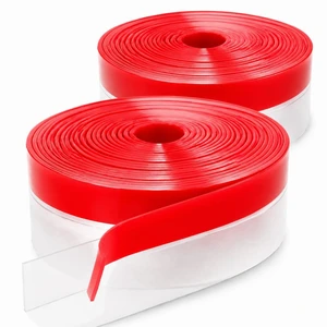 Clear Weather Stripping Seal Strip for Doors and Windows - Draft Stopper for Frames, Glass & Gaps | Transparent Silicone Insulation Seal (35mm Wide, 10M / 33Ft Total, 2-Pack) Clear Weather Stripping Seal Strip for Doors and Windows - Draft Stopper for Frames, Glass & Gaps | Transparent Silicone Insulation Seal (35mm Wide, 10M / 33Ft Total, 2-Pack)