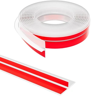 T-Shaped Weather Stripping Seal, Clear Silicone, 1.97 in x 40 ft Flexible door seal strip covers door, window, and bathroom gaps; peel-and-stick design helps reduce drafts T-Shaped Weather Stripping Seal, Clear Silicone, 1.97 in x 40 ft Flexible door seal strip covers door, window, and bathroom gaps; peel-and-stick design helps reduce drafts