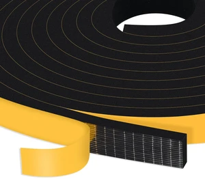 Weather Stripping Door Seal Strip, Foam Tape, Strong Adhesive | Lightproof, Noise-Reduction, Weatherproof Foam Strips Insulation for Doors Windows, Cut Energy Bills, 1/2 in x 1/4 in Weather Stripping Door Seal Strip, Foam Tape, Strong Adhesive | Lightproof, Noise-Reduction, Weatherproof Foam Strips Insulation for Doors Windows, Cut Energy Bills, 1/2 in x 1/4 in