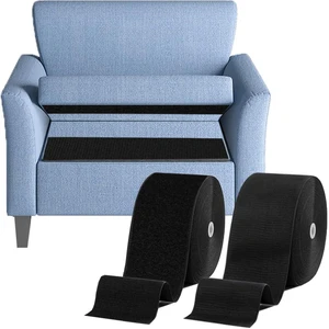 4''x 20Ft Heavy Duty Hook and Loop Tape, Keep Couch Cushions from Sliding | Self adhesive, strong grip, rug gripper tape & pads, furniture stopper, non slip, sofa cushion holder, 4in wide x 20 ft long 4''x 20Ft Heavy Duty Hook and Loop Tape, Keep Couch Cushions from Sliding | Self adhesive, strong grip, rug gripper tape & pads, furniture stopper, non slip, sofa cushion holder, 4in wide x 20 ft long