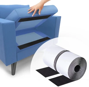 4 Inch x 18 Feet Black Hook and Loop Tape, Non Slip Couch Cushion Gripper | Bulk Sticky Back hook loop tape, Apply No Punching Wall Mounting, Keep Carpet Socket in Place at Home and Office 4 Inch x 18 Feet Black Hook and Loop Tape, Non Slip Couch Cushion Gripper | Bulk Sticky Back hook loop tape, Apply No Punching Wall Mounting, Keep Carpet Socket in Place at Home and Office