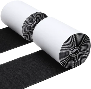 4.4 Inches x 7 Feet Strong Sticky Back Heavy Duty Hook and Loop Tape with Adhesive, Non-Slip Couch Cushion Grip Accessories, Double Sided Strip Roll to Prevent Sliding, Black 4.4 Inches x 7 Feet Strong Sticky Back Heavy Duty Hook and Loop Tape with Adhesive, Non-Slip Couch Cushion Grip Accessories, Double Sided Strip Roll to Prevent Sliding, Black