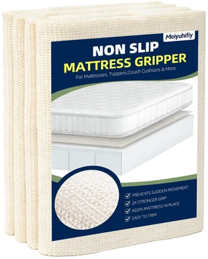 Mattress Gripper, Anti-Slip Pad Prevents Mattress Sliding & Holds Bed in Place, Easy Trim Gripper Pads for Sofa, Couch, Chair Cushions, Stops Mattress Topper from Slipping (Twin(35" x 78")) Mattress Gripper, Anti-Slip Pad Prevents Mattress Sliding & Holds Bed in Place, Easy Trim Gripper Pads for Sofa, Couch, Chair Cushions, Stops Mattress Topper from Slipping (Twin(35" x 78"))