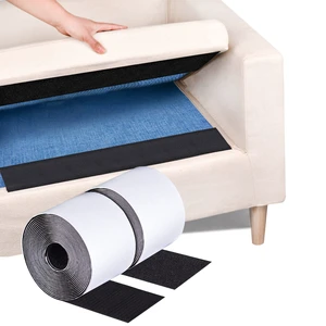4 Inch x 18 Feet Black Hook and Loop Tape, Non Slip Couch Cushion Gripper | Bulk Sticky Back hook loop tape, Apply No Punching Wall Mounting, Keep Carpet Socket in Place at Home and Office 4 Inch x 18 Feet Black Hook and Loop Tape, Non Slip Couch Cushion Gripper | Bulk Sticky Back hook loop tape, Apply No Punching Wall Mounting, Keep Carpet Socket in Place at Home and Office