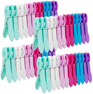 48 Pack Colorful Plastic Clothespins,Heavy Duty Clothes Pins Clips with Springs,Non-Slip Clips for Hanging Clothes,Towels,Crafts,Picture Clips Food Package Clips,Air-Drying Clothing Pin Set 48 Pack Colorful Plastic Clothespins,Heavy Duty Clothes Pins Clips with Springs,Non-Slip Clips for Hanging Clothes,Towels,Crafts,Picture Clips Food Package Clips,Air-Drying Clothing Pin Set