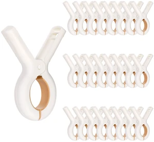 30 Pack Beach Towel Clips, Heavy-Duty Plastic Clothes Pins Quilt Drying Clips, Windproof Strong Grip Plastic Clothespins for Beach Towels, Blankets, Dry on Clothesline and Hanging Rack 30 Pack Beach Towel Clips, Heavy-Duty Plastic Clothes Pins Quilt Drying Clips, Windproof Strong Grip Plastic Clothespins for Beach Towels, Blankets, Dry on Clothesline and Hanging Rack