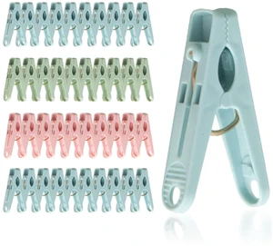 40-Pack Multipurpose Plastic Clothespins for Laundry & Crafts 40-Pack Multipurpose Plastic Clothespins for Laundry & Crafts