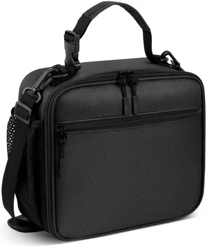Insulated Lunch Box for Men Small, Black Mens Lunch Bag with Strap | Compact Lunch Bag for Men Women Adults, Reusable Mens Lunchbox for Work Office Picnic Travel Insulated Lunch Box for Men Small, Black Mens Lunch Bag with Strap | Compact Lunch Bag for Men Women Adults, Reusable Mens Lunchbox for Work Office Picnic Travel