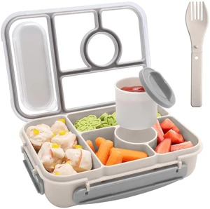 Bento Box Adult Lunch Box Kids,Lunch Containers for Adults/Kids/Toddler,5 Compartments Bento Lunch Box with Sauce Vontainers,Microwave & Dishwasher & Freezer Safe,BPA-Free (White) Bento Box Adult Lunch Box Kids,Lunch Containers for Adults/Kids/Toddler,5 Compartments Bento Lunch Box with Sauce Vontainers,Microwave & Dishwasher & Freezer Safe,BPA-Free (White)