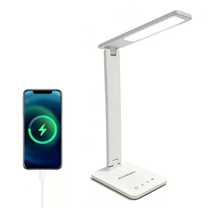 LED Desk Lamp with USB Charging Port, 5 Color Modes & Brightness Levels, Eye-Caring Dimmable, Touch Control, Adjustable Foldable Arm, USB-C Powered LED Desk Lamp with USB Charging Port, 5 Color Modes & Brightness Levels, Eye-Caring Dimmable, Touch Control, Adjustable Foldable Arm, USB-C Powered