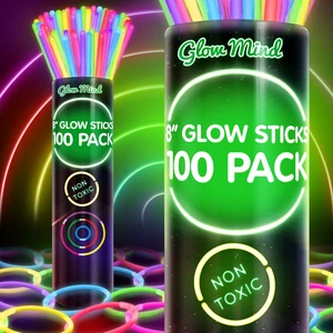 100 Glow Sticks Bulk Party Pack, 8" Halloween Glow Bracelets and Necklaces | Ultra bright neon glow in the dark party supplies with connectors for kids, camping, pool parties and weddings 100 Glow Sticks Bulk Party Pack, 8" Halloween Glow Bracelets and Necklaces | Ultra bright neon glow in the dark party supplies with connectors for kids, camping, pool parties and weddings