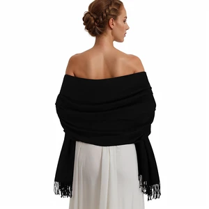 Pashmina Shawl Wraps for Women Black Large Winter Scarf Soft Shawls and Wraps for Evening Dresses Shawl for Wedding Pashmina Shawl Wraps for Women Black Large Winter Scarf Soft Shawls and Wraps for Evening Dresses Shawl for Wedding