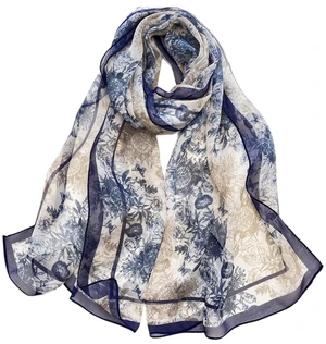 Lightweight Scarves for Women Elegant Floral Pattern Scarf Shawls Sunscreen Shawls Style 14-Navy Blue Lightweight Scarves for Women Elegant Floral Pattern Scarf Shawls Sunscreen Shawls Style 14-Navy Blue