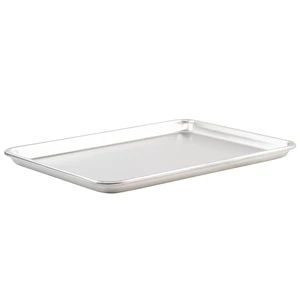 13" x 18" Aluminum Sheet Pan, 1/2 Size | Large flat baking surface, Reinforced rim prevents bending or warping, Great for Food Preparation and Restaurant Kitchens 13" x 18" Aluminum Sheet Pan, 1/2 Size | Large flat baking surface, Reinforced rim prevents bending or warping, Great for Food Preparation and Restaurant Kitchens