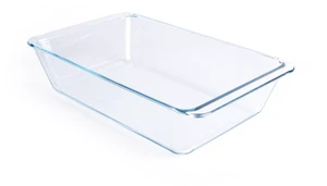 Deep Clear Glass Baking Dish, Rectangular Tempered Glass Baking Pan, The Largest casserole dish. -5.4 Liter Deep Clear Glass Baking Dish, Rectangular Tempered Glass Baking Pan, The Largest casserole dish. -5.4 Liter