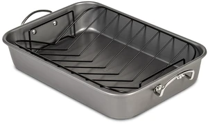 Roasting Pan Nonstick 11x15 - Heavy Duty Metal Bakeware Dish with Rack - Large Oven Roaster Tray for Baking Turkey, Chicken, and Veggies Roasting Pan Nonstick 11x15 - Heavy Duty Metal Bakeware Dish with Rack - Large Oven Roaster Tray for Baking Turkey, Chicken, and Veggies