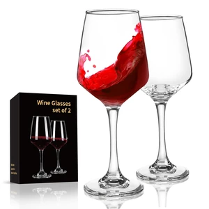 Red Wine Glasses Set of 2, Hand-Blown Crystal Clear Wine Glasses, 15OZ | Thin Rim, Long Stem, Perfect for White and Red Wine, Suitable for Parties, Weddings, Anniversaries Red Wine Glasses Set of 2, Hand-Blown Crystal Clear Wine Glasses, 15OZ | Thin Rim, Long Stem, Perfect for White and Red Wine, Suitable for Parties, Weddings, Anniversaries