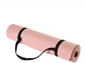 0.25-inch Thick TPE Exercise Yoga Mat with Carrying Strap, Rose 0.25-inch Thick TPE Exercise Yoga Mat with Carrying Strap, Rose