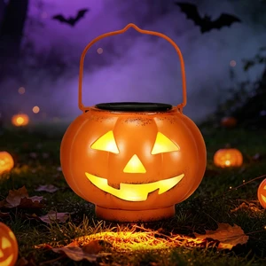 Halloween Decorations Outdoor Solar Lights Weatherproof Decor Lanterns | Pumpkin Vintage Metal Portable Hanging 6.5In Warm Light Yard Patio Garden Porch Spooky Party Table Jack O Lantern Fall Gift Halloween Decorations Outdoor Solar Lights Weatherproof Decor Lanterns | Pumpkin Vintage Metal Portable Hanging 6.5In Warm Light Yard Patio Garden Porch Spooky Party Table Jack O Lantern Fall Gift