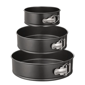 Springform Pan Set of 3 Non-stick Leakproof Round Cake Pan Set Includes 3 Pieces 6" 8" 10" Springform Pan Set of 3 Non-stick Leakproof Round Cake Pan Set Includes 3 Pieces 6" 8" 10"