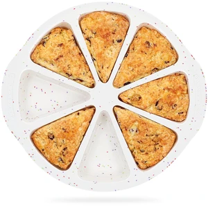 Silicone Scone Pan with Reinforce Frame, 8-Cavity Triangle Cake Mold | Nonstick Scone Mold With Non-Slip Handles for Brownies, Muffins, Cheesecake, Wedge Pan for Oven, Dishwasher Safe, BPA-Free Silicone Scone Pan with Reinforce Frame, 8-Cavity Triangle Cake Mold | Nonstick Scone Mold With Non-Slip Handles for Brownies, Muffins, Cheesecake, Wedge Pan for Oven, Dishwasher Safe, BPA-Free