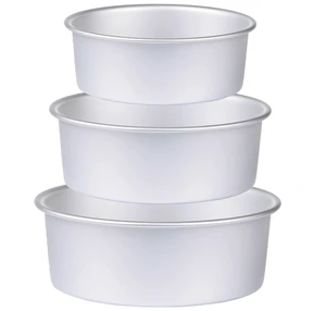 Round Cake Pan Set of 3 (6 x 3 inch/8 x 3 inch/10 x 3 inch), Aluminum Baking Pans for Layer Cakes, Heavy Duty Non-Stick, Evenly Baking Tools for Home Kitchen, Birthday Wedding Anniversary Round Cake Pan Set of 3 (6 x 3 inch/8 x 3 inch/10 x 3 inch), Aluminum Baking Pans for Layer Cakes, Heavy Duty Non-Stick, Evenly Baking Tools for Home Kitchen, Birthday Wedding Anniversary