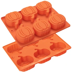 Silicone Pumpkin Molds, 2 Pack Pumpkin-Shaped Cake Molds Thanksgiving Cookie Molds Muffin Cupcake Pan Hot Chocolate Bomb Mold for Halloween Thanksgiving Fall Baking and Wax Melts Soap Making Silicone Pumpkin Molds, 2 Pack Pumpkin-Shaped Cake Molds Thanksgiving Cookie Molds Muffin Cupcake Pan Hot Chocolate Bomb Mold for Halloween Thanksgiving Fall Baking and Wax Melts Soap Making