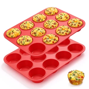 12 Cups Silicone Muffin Pans for Baking - Regular Size Cupcake Pan Muffin Tin for Baking Nonstick Food Grade Silicone Molds 12 Cups Silicone Muffin Pans for Baking - Regular Size Cupcake Pan Muffin Tin for Baking Nonstick Food Grade Silicone Molds