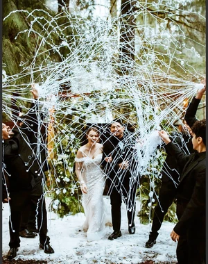 No-Mess Streamer Poppers, White Hand-Throw Confetti, 10 Pack | Send off Streamers, Toss by Hand to Release 16.4Ft Length Paper, Easy Cleanup for Weddings, Birthdays and Parties No-Mess Streamer Poppers, White Hand-Throw Confetti, 10 Pack | Send off Streamers, Toss by Hand to Release 16.4Ft Length Paper, Easy Cleanup for Weddings, Birthdays and Parties