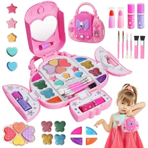Kids Makeup Kit With Mirror - Real Washable Makeup Set for Girls 5-8, Princess Toys Cosmetic Set, Christmas & Birthday Gifts for 3-8 Year Old Girls Kids Makeup Kit With Mirror - Real Washable Makeup Set for Girls 5-8, Princess Toys Cosmetic Set, Christmas & Birthday Gifts for 3-8 Year Old Girls