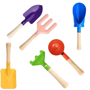 6 PCS 8" Kids Gardening Tools, Metal Beach Sandbox Digging Toys with Sturdy Wooden Handle, Safe Backyard Snow Sensory Playset Including Cylinder, Spoon, Fork, Rake, Flat & Pointed Shovels for Children 6 PCS 8" Kids Gardening Tools, Metal Beach Sandbox Digging Toys with Sturdy Wooden Handle, Safe Backyard Snow Sensory Playset Including Cylinder, Spoon, Fork, Rake, Flat & Pointed Shovels for Children