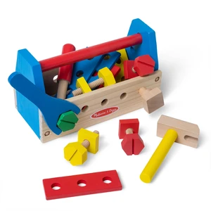 Take-Along Tool Kit Wooden Construction Toy (24 pcs) | 24 Wooden Pieces, Kid Friendly Tools, Montessori Inspired, Pretend Play Construction Toys, Preschool Toys for Kids, Ages 3+ Take-Along Tool Kit Wooden Construction Toy (24 pcs) | 24 Wooden Pieces, Kid Friendly Tools, Montessori Inspired, Pretend Play Construction Toys, Preschool Toys for Kids, Ages 3+