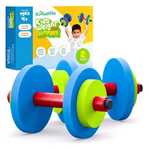 Kids Weight Set (2 Pack) Toy Dumbbells, Baby Dumbbell Workout Weights, Fun Fitness and Exercise Equipment for Toddlers - Blue, Green, Red Kids Weight Set (2 Pack) Toy Dumbbells, Baby Dumbbell Workout Weights, Fun Fitness and Exercise Equipment for Toddlers - Blue, Green, Red