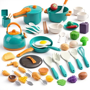 60Pcs Kids Mini Play Kitchen Accessories, Pretend Cooking Play Set with Cookware, Tableware & Fruit & BBQ Sets, Learning Gift for Boys, Girls, Toddlers,Green 60Pcs Kids Mini Play Kitchen Accessories, Pretend Cooking Play Set with Cookware, Tableware & Fruit & BBQ Sets, Learning Gift for Boys, Girls, Toddlers,Green