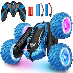Remote Control Car, 2.4GHz Double Sided 360° Flips RC Stunt Car | LED Wheels & Headlight 4WD Race Stunt Car, High Speed Off Road Cars Toy Gift for 3 4 5 6 7 8-12 Year Old Boy Toys (Blue) Remote Control Car, 2.4GHz Double Sided 360° Flips RC Stunt Car | LED Wheels & Headlight 4WD Race Stunt Car, High Speed Off Road Cars Toy Gift for 3 4 5 6 7 8-12 Year Old Boy Toys (Blue)
