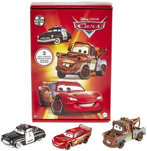 Disney and Pixar Cars Toys, Radiator Springs 3-Pack of Die-cast Toy Cars & Trucks with Lightning McQueen, Mater & Sheriff Disney and Pixar Cars Toys, Radiator Springs 3-Pack of Die-cast Toy Cars & Trucks with Lightning McQueen, Mater & Sheriff