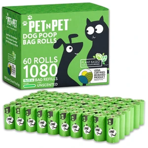 Poop Bags for Dogs, 1080 Count, Plant Based, Unscented, Green | USDA Certified, 41%, Doggy, Leak-Proof, Refill, Waste, Tear-Resistant, Easy-Tear Design, dog waste bags Poop Bags for Dogs, 1080 Count, Plant Based, Unscented, Green | USDA Certified, 41%, Doggy, Leak-Proof, Refill, Waste, Tear-Resistant, Easy-Tear Design, dog waste bags