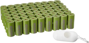 Premium Leak Proof Dog Poop Bags with Dispenser and Leash Clip, Lavender Scented, 13" x 9", 810 Count (54 Rolls of 15) Premium Leak Proof Dog Poop Bags with Dispenser and Leash Clip, Lavender Scented, 13" x 9", 810 Count (54 Rolls of 15)