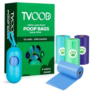 Dog Poop Bags Rolls 240 Count Leakproof 4 Color for Mess-Free Pickup | Unscented Thick Pet Waste Bags with Dispenser for Clean Hands During Daily Walks Parks Sidewalks and Backyard Cleanup Dog Poop Bags Rolls 240 Count Leakproof 4 Color for Mess-Free Pickup | Unscented Thick Pet Waste Bags with Dispenser for Clean Hands During Daily Walks Parks Sidewalks and Backyard Cleanup