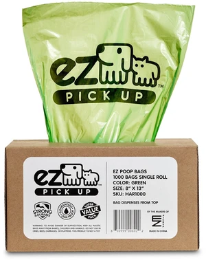 1000 Pet Waste Disposal Dog Poop Bags, Bags Green (Single roll, not on Small Rolls) 1000 Pet Waste Disposal Dog Poop Bags, Bags Green (Single roll, not on Small Rolls)