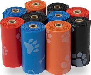 Poop Bags for Dogs - Assorted Colors, 150 Count | Scented, Leak-proof, Easy-Tear perforations, 15 Thick Bags per roll, Outdoor Walking & Travel, Fits Standard Holders Poop Bags for Dogs - Assorted Colors, 150 Count | Scented, Leak-proof, Easy-Tear perforations, 15 Thick Bags per roll, Outdoor Walking & Travel, Fits Standard Holders