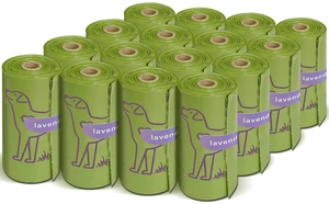 240 Count Lavender Scented 13 x 9 Dog Poop Bags Rolls | Leakproof Strong & Sturdy Waste Bags for Doggie Cat Pet 240 Count Lavender Scented 13 x 9 Dog Poop Bags Rolls | Leakproof Strong & Sturdy Waste Bags for Doggie Cat Pet