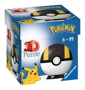 Pokemon Ultra Ball - 3D Jigsaw Puzzle Ball for Kids Age 6 Years Up - 54 Pieces - No Glue Required - Pokeball, White Pokemon Ultra Ball - 3D Jigsaw Puzzle Ball for Kids Age 6 Years Up - 54 Pieces - No Glue Required - Pokeball, White