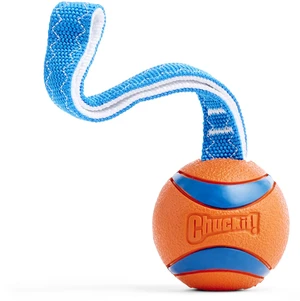 Ultra Tug Dog Toy, Durable Nylon Cord Handle, Large 3-in | Ultra Ball on a Tug-of-War Handle Offers Fetch and Tug Play for Large Breeds 60-100 lbs in Orange and Blue Ultra Tug Dog Toy, Durable Nylon Cord Handle, Large 3-in | Ultra Ball on a Tug-of-War Handle Offers Fetch and Tug Play for Large Breeds 60-100 lbs in Orange and Blue