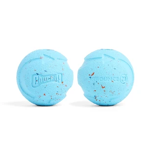 Rebounce Ball Dog Toy, Medium 2.5 Inch, for Dogs 20-60 lbs, Blue | Bouncy rubber build, unpredictable bounce pattern, durable outdoor construction, pack of 2 balls, great for playtime today Rebounce Ball Dog Toy, Medium 2.5 Inch, for Dogs 20-60 lbs, Blue | Bouncy rubber build, unpredictable bounce pattern, durable outdoor construction, pack of 2 balls, great for playtime today