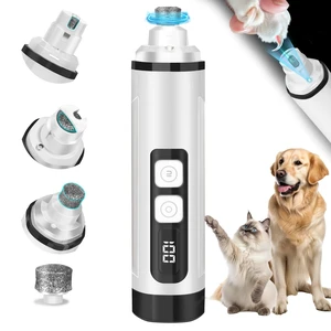 Dog Nail Trimmers Ultra Quiet Electric Pet Dog Nail Clippers Cat Nail Clipper with Led Lights Nail Grinder High Speed Nail File Electric Clippers for Grooming Small, Medium (White) Dog Nail Trimmers Ultra Quiet Electric Pet Dog Nail Clippers Cat Nail Clipper with Led Lights Nail Grinder High Speed Nail File Electric Clippers for Grooming Small, Medium (White)