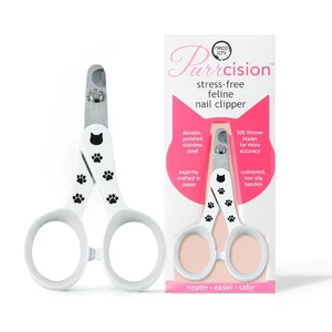 Stainless Steel Cat Nail Clipper, Made in Japan (White) Stainless Steel Cat Nail Clipper, Made in Japan (White)